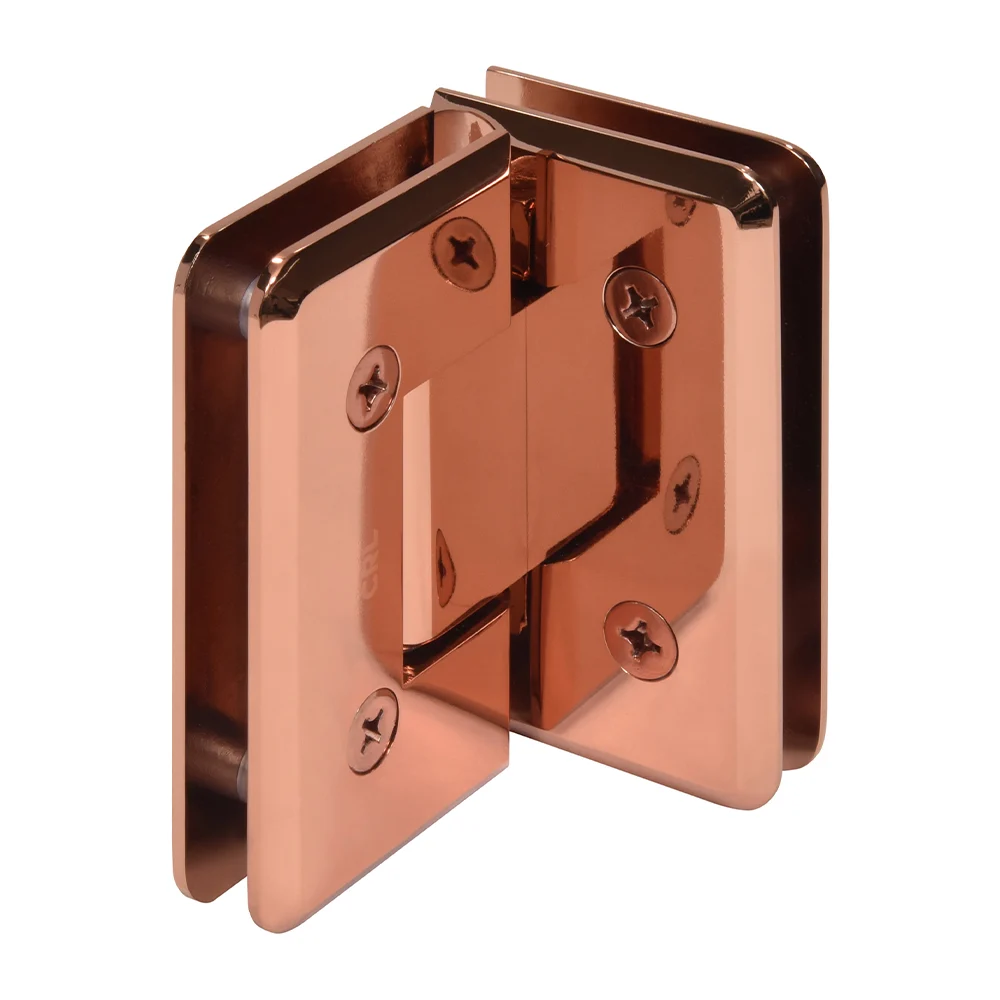Glass to Glass Shower Door Hinge 90°: Cologne 092, Rose Gold – CRL C0L092RG, photo 3
