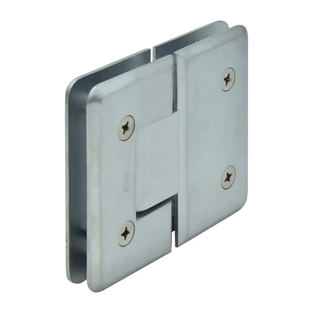 Glass to Glass Shower Door Hinge 180°: Cologne 180, Brushed Chrome – CRL C0L180BCH, photo 3