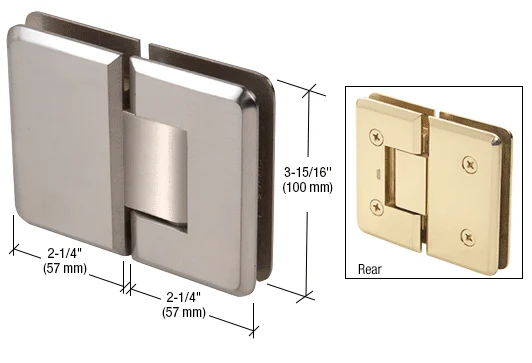 Glass to Glass Shower Door Hinge 180°: Cologne 180, Brushed Nickel – CRL C0L180BN, photo 2