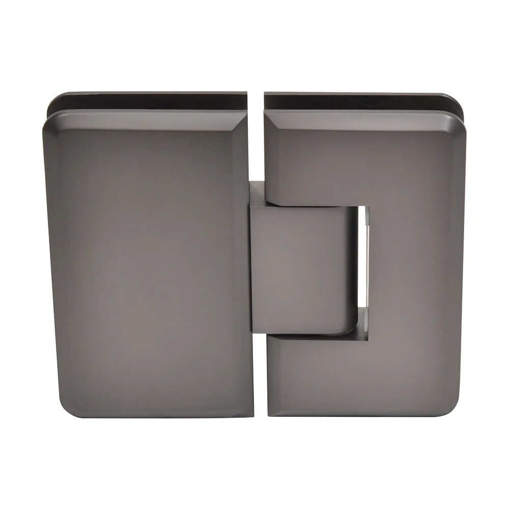Glass to Glass Shower Door Hinge 180°: Cologne 180, Matte Gun Metal – CRL C0L180MGM, photo 2