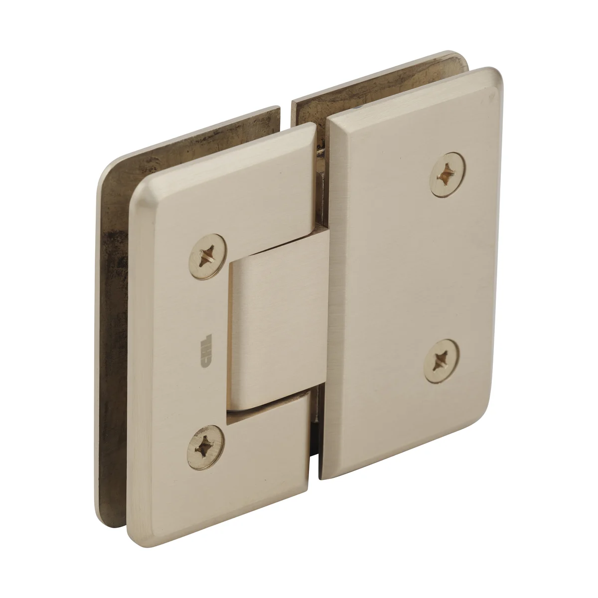 Glass to Glass Shower Door Hinge 180°: Cologne 180, Satin Brass – CRL C0L180SB