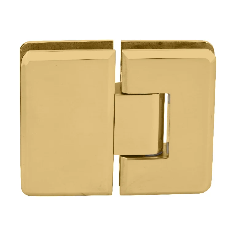Glass to Glass Shower Door Hinge 180°: Cologne 180, Unlacquered Brass – CRL C0L180ULBR, photo 2