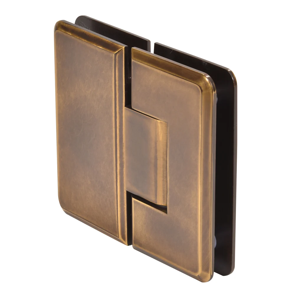 Glass to Glass Shower Door Hinge 180°: Cologne 180, Vintage Brass – CRL C0L180VBR