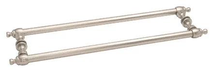 Glass Shower Door 18" Back-to-Back Colonial Towel Bar, Polished Nickel – CRL C0L18X18PN