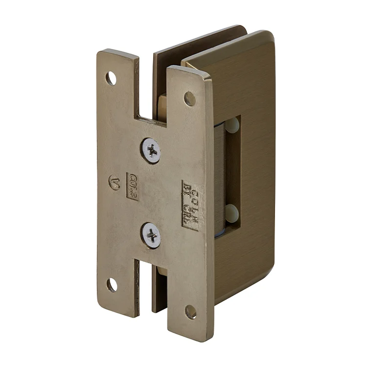 Shower Door Hinge: Cologne 337 Adjustable Wall Mount, H Back Plate, Brushed Bronze – CRL C0L337BBRZ, photo 3