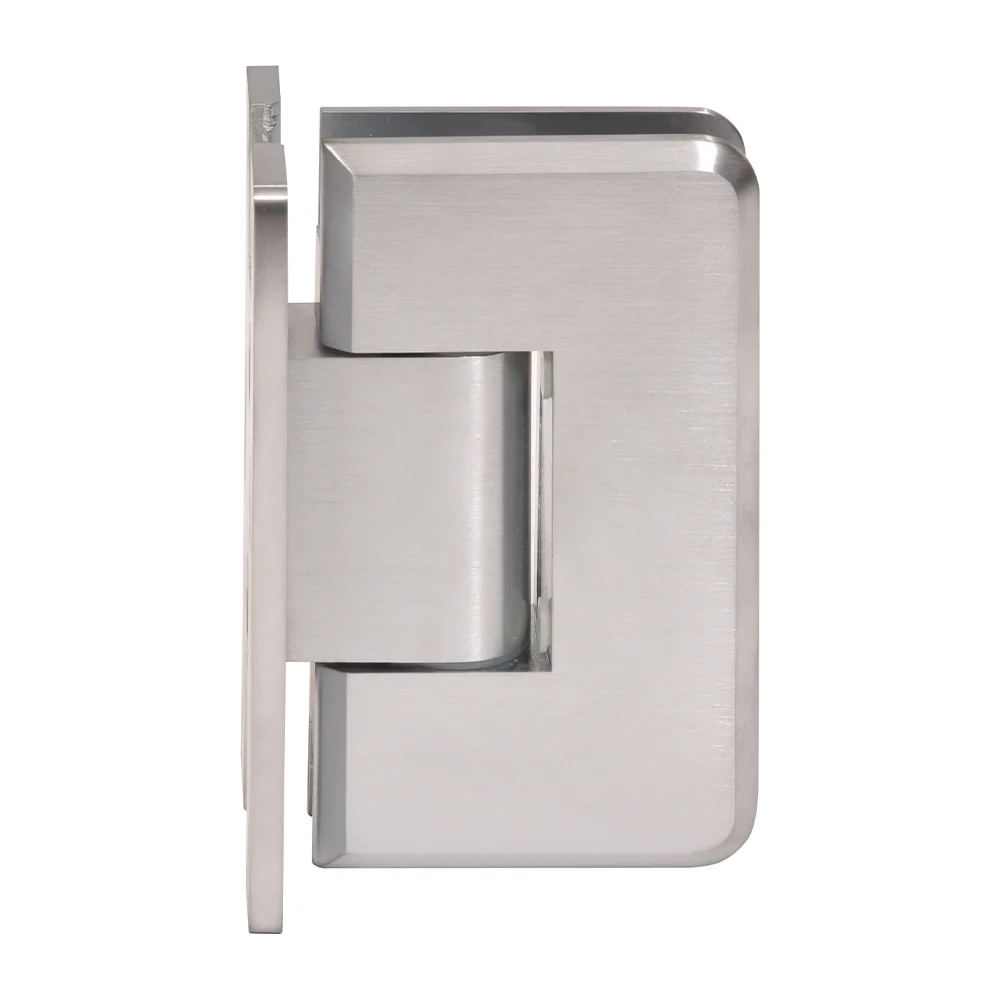 Shower Door Hinge: Cologne 337 Adjustable Wall Mount, H Back Plate, Brushed Chrome – CRL C0L337BCH, photo 2
