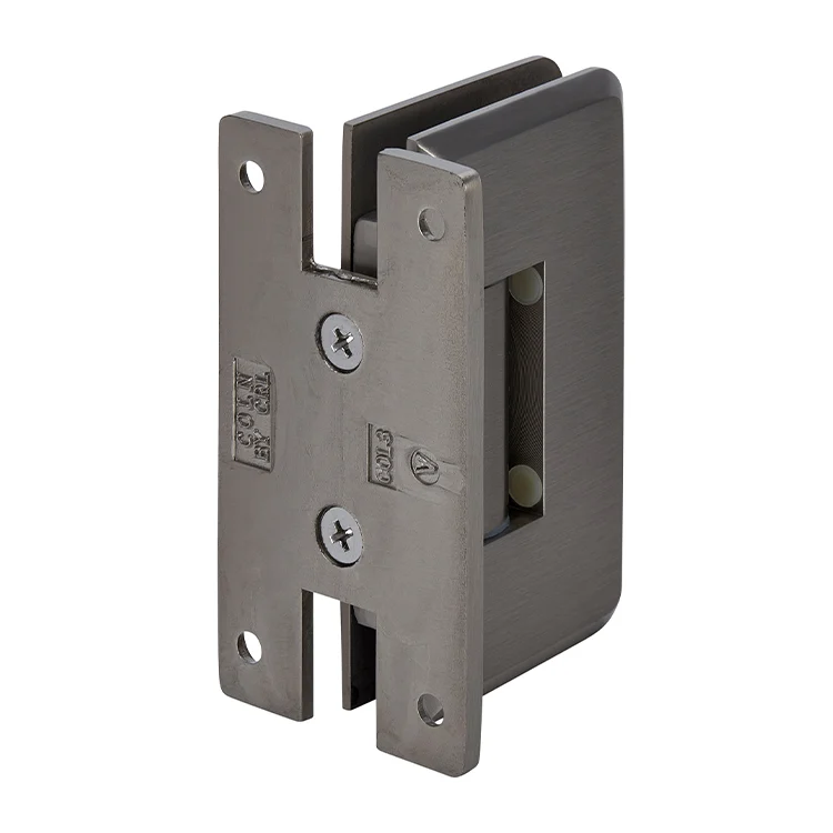 Shower Door Hinge: Cologne 337 Adjustable Wall Mount, H Back Plate, Brushed Nickel – CRL C0L337BN, photo 3