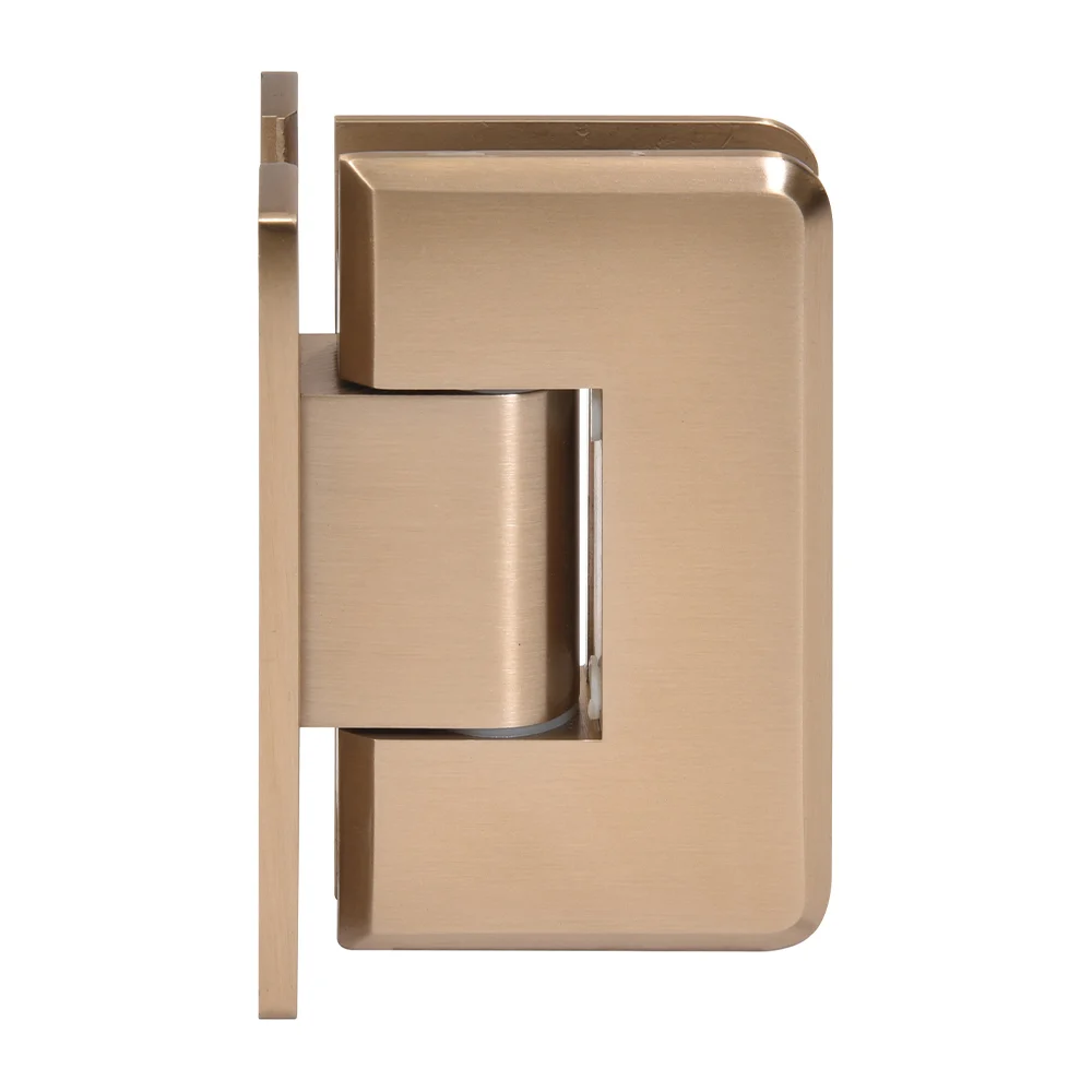 Shower Door Hinge: Cologne 337 Adjustable Wall Mount, H Back Plate, Dark Brushed Bronze – CRL C0L337DBBZ, photo 2