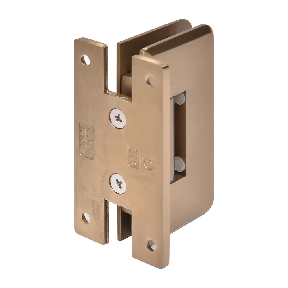 Shower Door Hinge: Cologne 337 Adjustable Wall Mount, H Back Plate, Dark Brushed Bronze – CRL C0L337DBBZ, photo 3