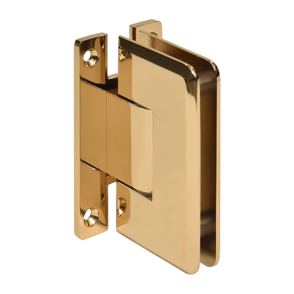 Shower Door Hinge: Cologne 337 Adjustable Wall Mount, H Back Plate, French Gold – CRL C0L337FG