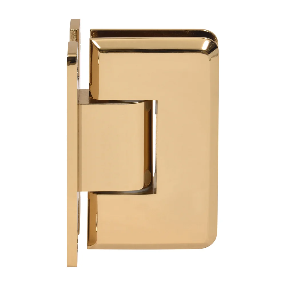 Shower Door Hinge: Cologne 337 Adjustable Wall Mount, H Back Plate, French Gold – CRL C0L337FG, photo 2