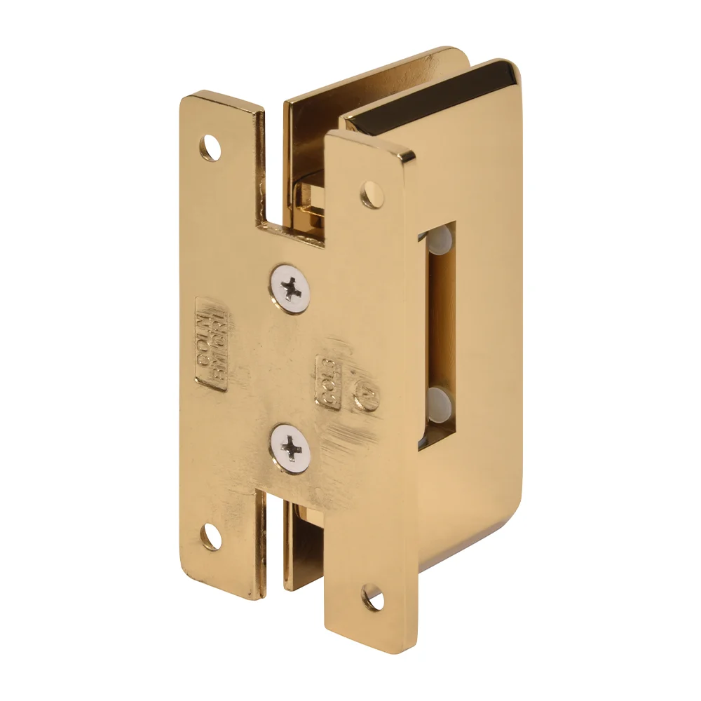 Shower Door Hinge: Cologne 337 Adjustable Wall Mount, H Back Plate, French Gold – CRL C0L337FG, photo 3