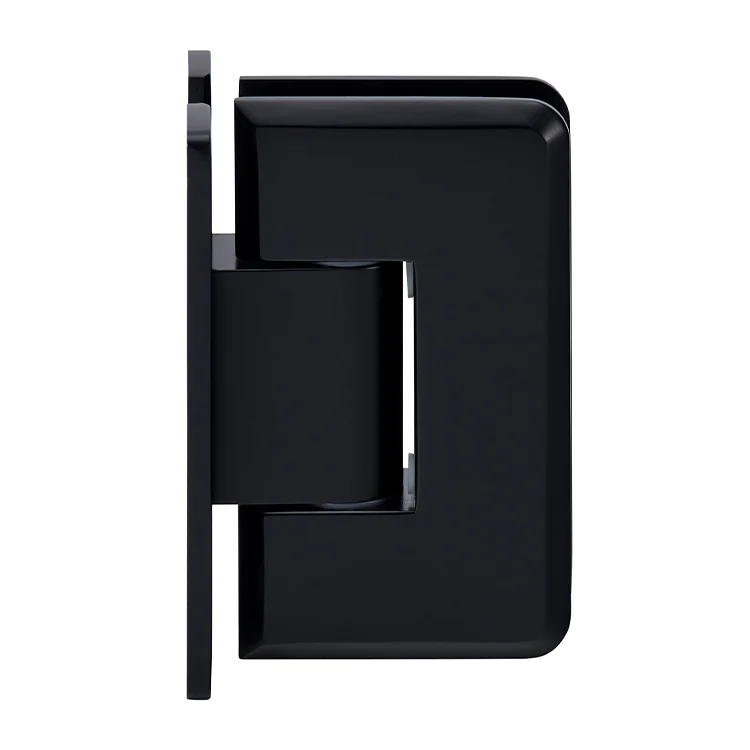 Shower Door Hinge: Cologne 337 Adjustable Wall Mount, H Back Plate, Matte Black – CRL C0L337MBL, photo 3
