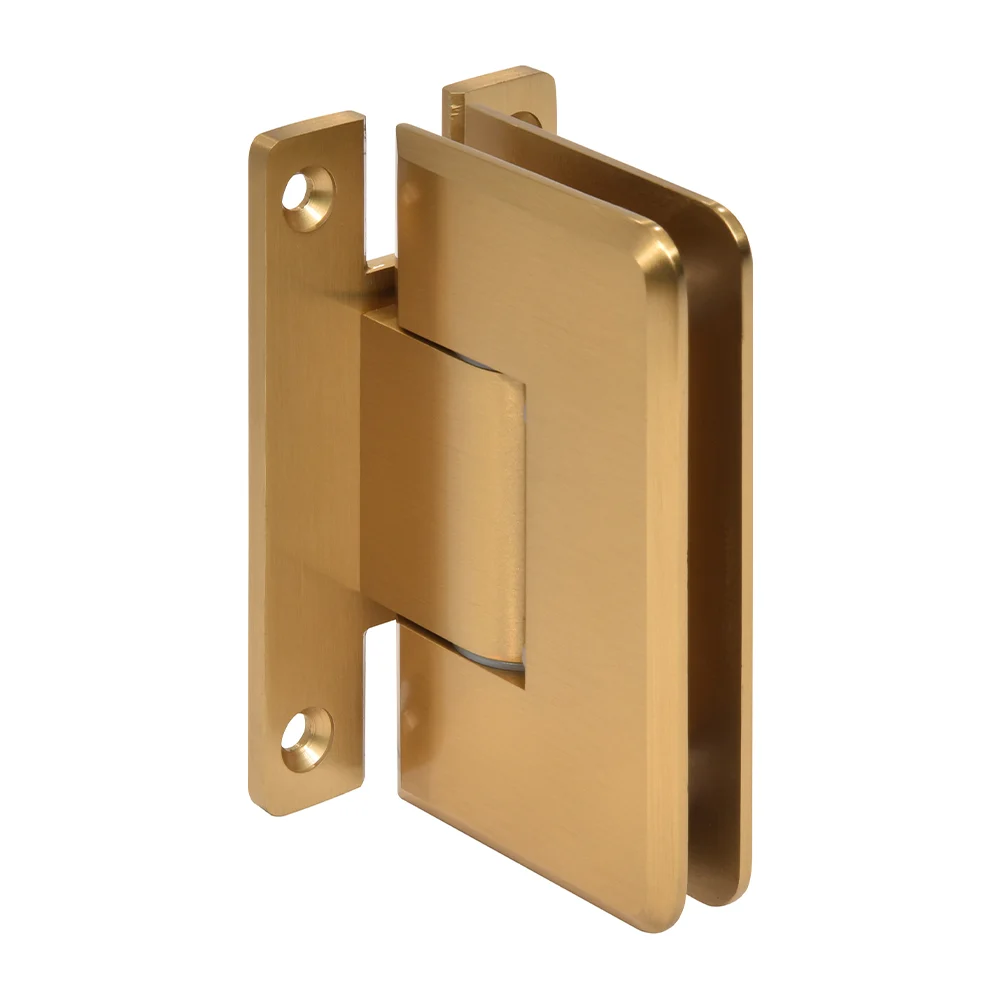 Shower Door Hinge: Cologne 337 Adjustable Wall Mount, H Back Plate, Modern Gold – CRL C0L337MG