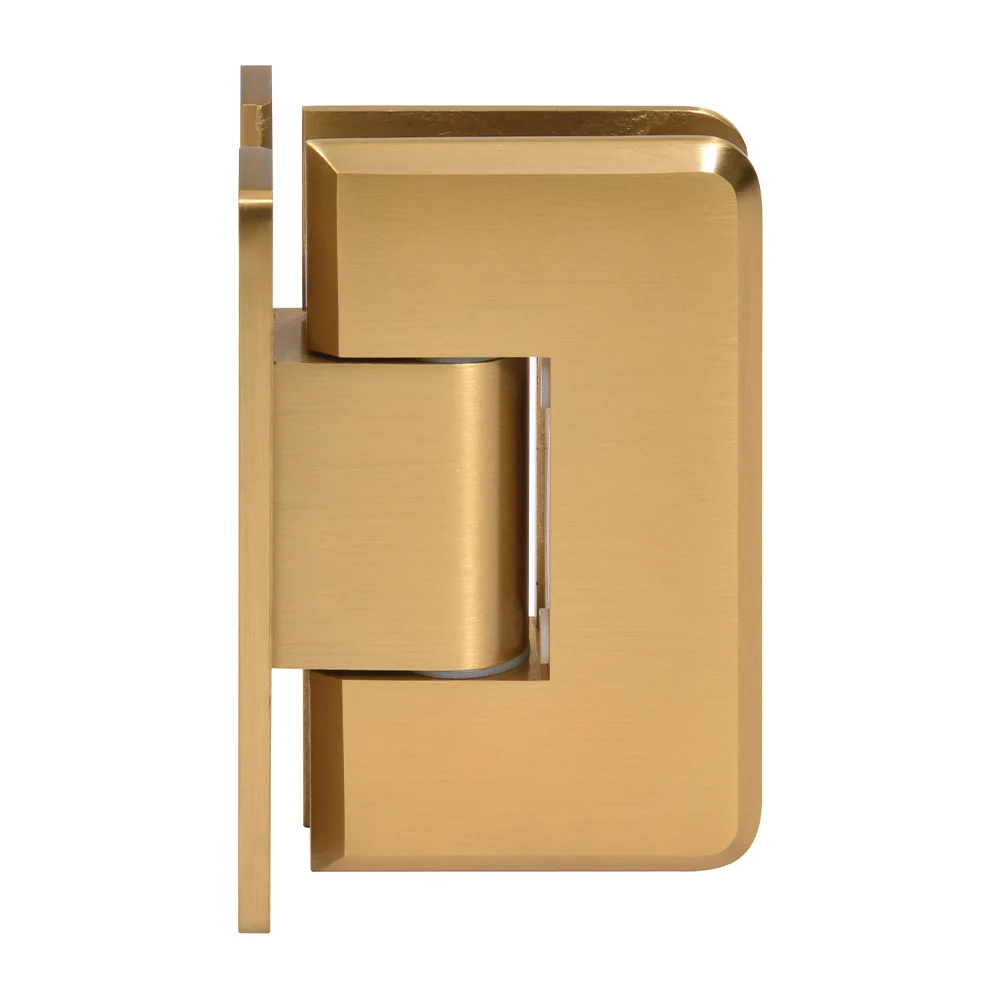 Shower Door Hinge: Cologne 337 Adjustable Wall Mount, H Back Plate, Modern Gold – CRL C0L337MG, photo 2