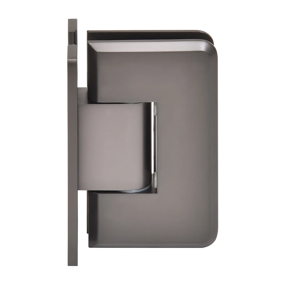 Shower Door Hinge: Cologne 337 Adjustable Wall Mount, H Back Plate, Matte Gun Metal – CRL C0L337MGM, photo 2