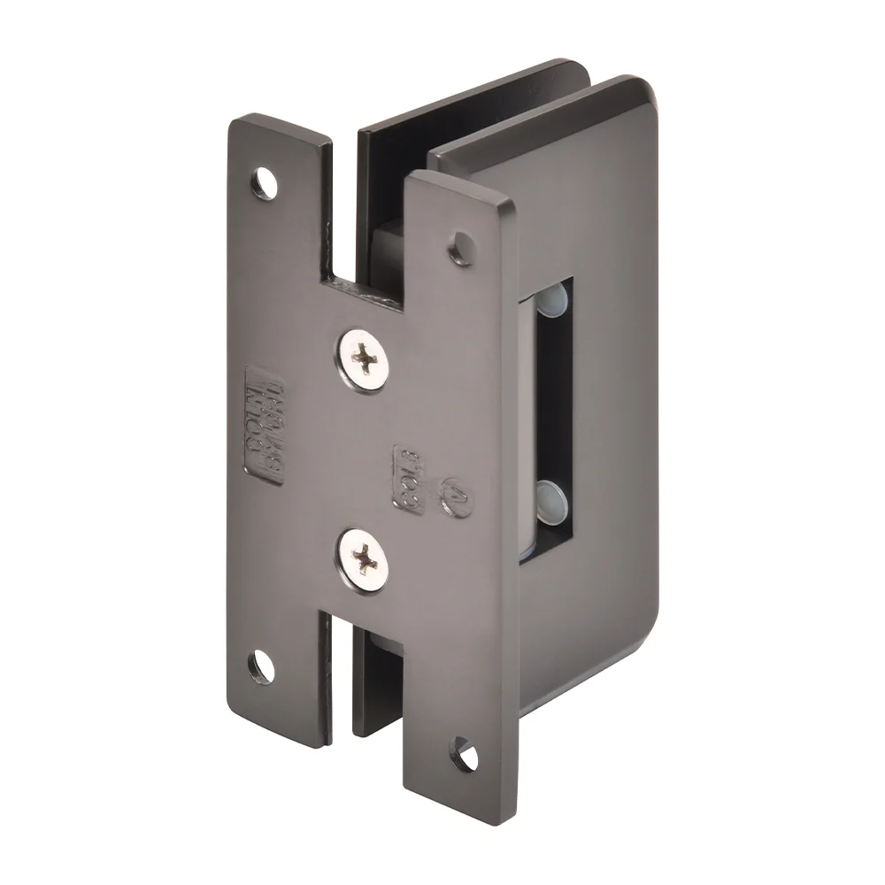 Shower Door Hinge: Cologne 337 Adjustable Wall Mount, H Back Plate, Matte Gun Metal – CRL C0L337MGM, photo 3