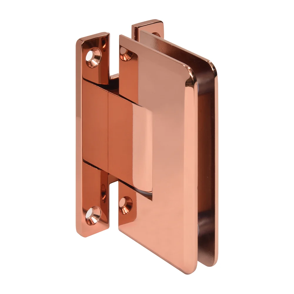 Shower Door Hinge: Cologne 337 Adjustable Wall Mount, H Back Plate, Rose Gold – CRL C0L337RG