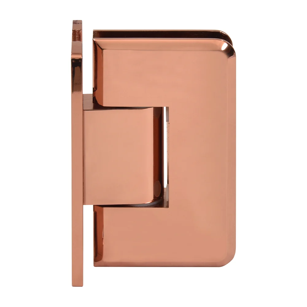 Shower Door Hinge: Cologne 337 Adjustable Wall Mount, H Back Plate, Rose Gold – CRL C0L337RG, photo 2