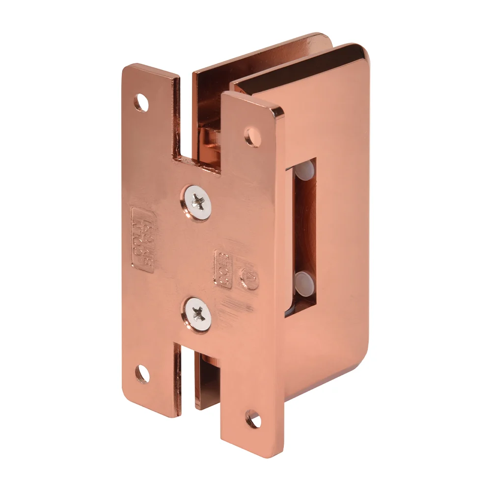 Shower Door Hinge: Cologne 337 Adjustable Wall Mount, H Back Plate, Rose Gold – CRL C0L337RG, photo 3