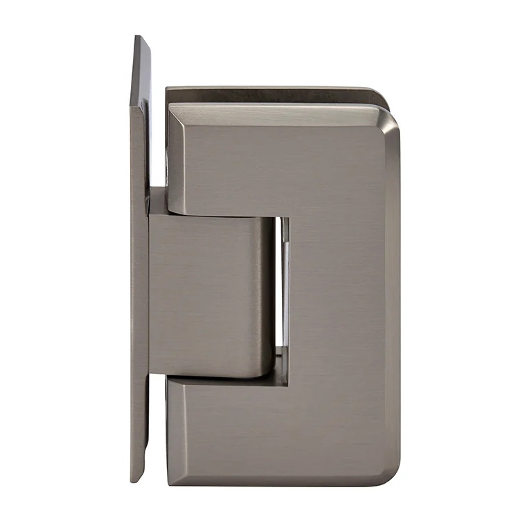 Shower Door Hinge: Cologne 544 5° Pre-Set, Offset Back Plate, Brushed Nickel – CRL C0L544BN, photo 3