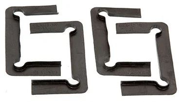 CRL Shower Door Hinge Gasket Kit – Cologne, Black with Fin, Black