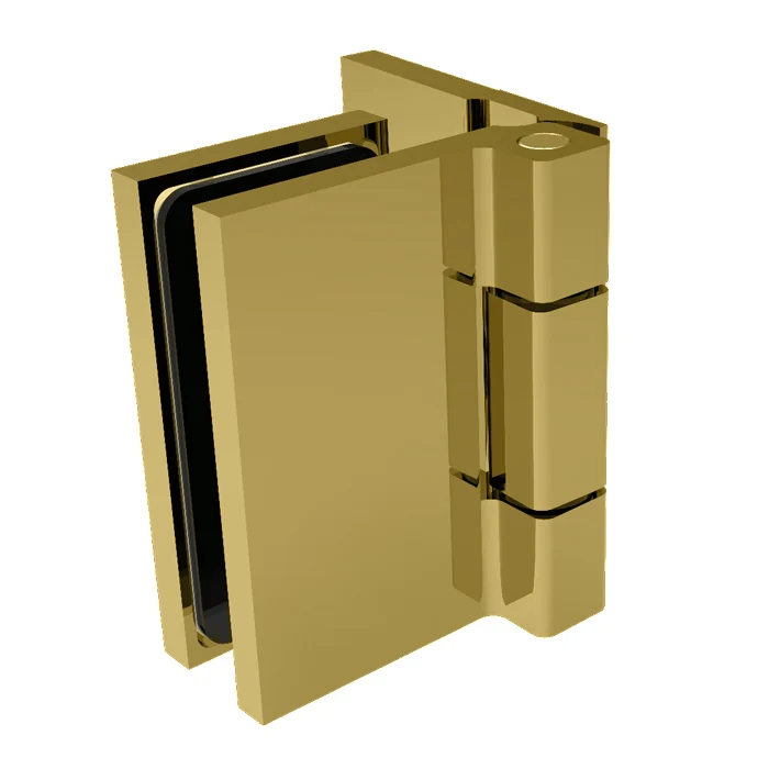 Shower Door Hinge: Como 044 Outswing Wall Mount, Offset Back Plate, Satin Brass – CRL C0M044SB