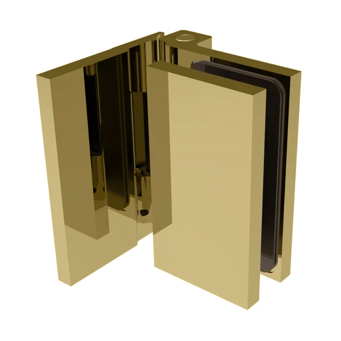 Shower Door Hinge: Como 044 Outswing Wall Mount, Offset Back Plate, Satin Brass – CRL C0M044SB, photo 2