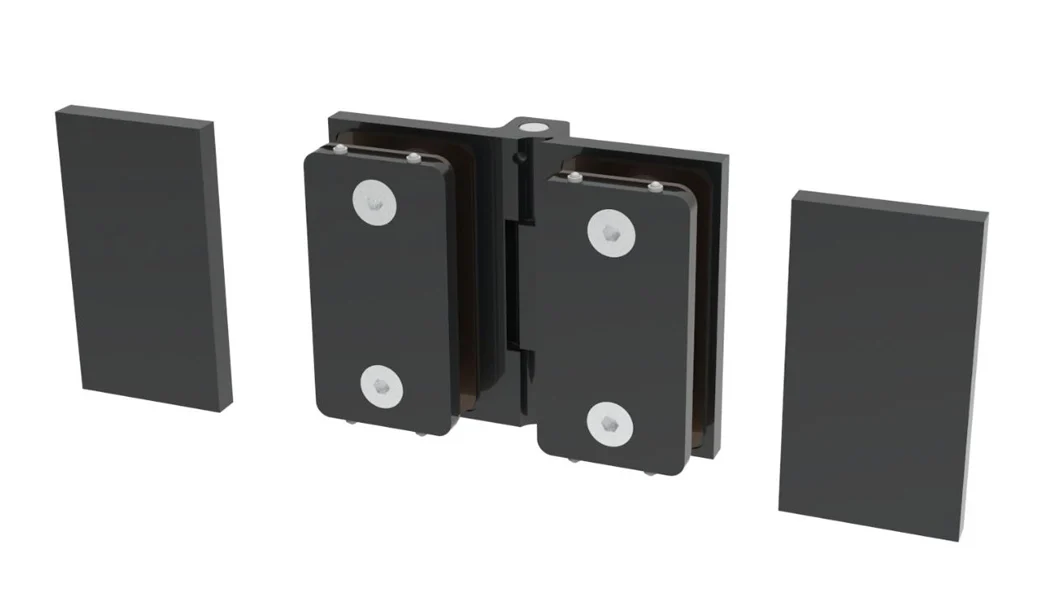 Glass to Glass Shower Door Hinge 180°: Como 180, Matte Black – CRL C0M180MBL, photo 2