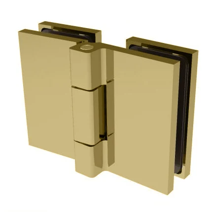 Glass to Glass Shower Door Hinge 180°: Como 180, Satin Brass – CRL C0M180SB