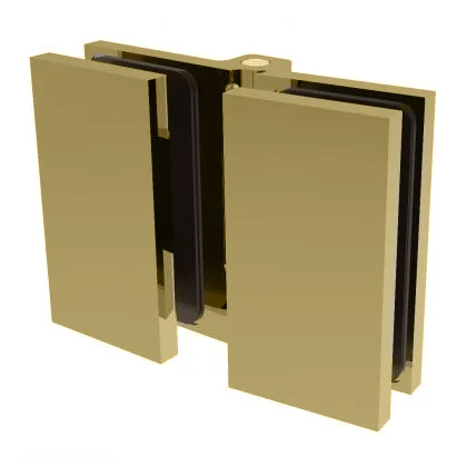 Glass to Glass Shower Door Hinge 180°: Como 180, Satin Brass – CRL C0M180SB, photo 2