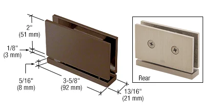 Pivot Shower Door Hinge: Cardiff Top or Bottom Mount, Oil Rubbed Bronze – CRL CAR010RB, photo 2