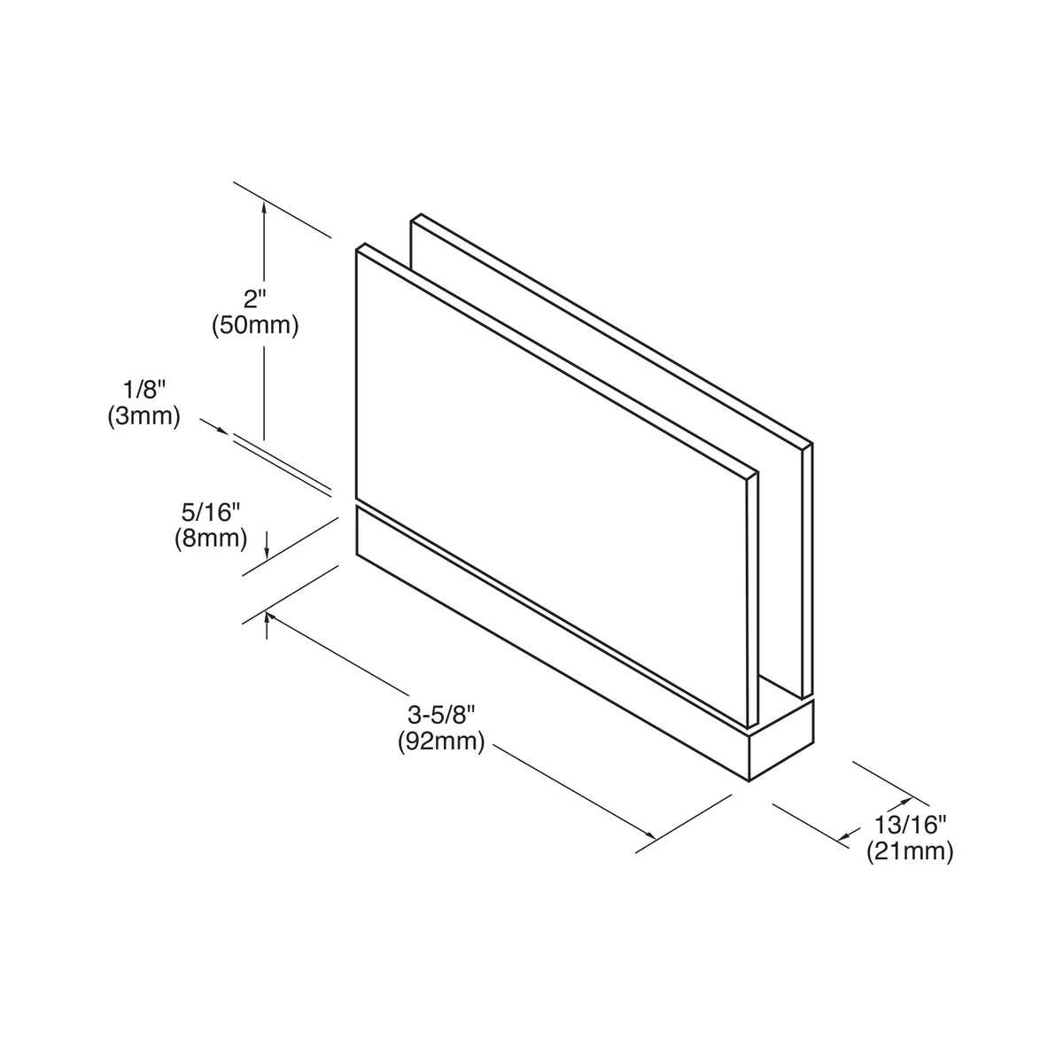 Pivot Shower Door Hinge: Cardiff Top or Bottom Mount, Polished Nickel – CRL CAR01PN, photo 4