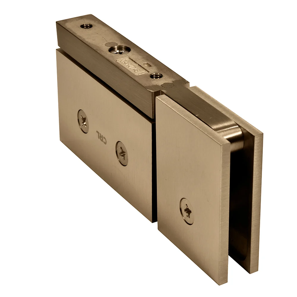 Pivot Shower Door Hinge: Cardiff Top or Bottom Mount with U-Clamp, Brushed Bronze – CRL CAR07BBRZ, photo 2