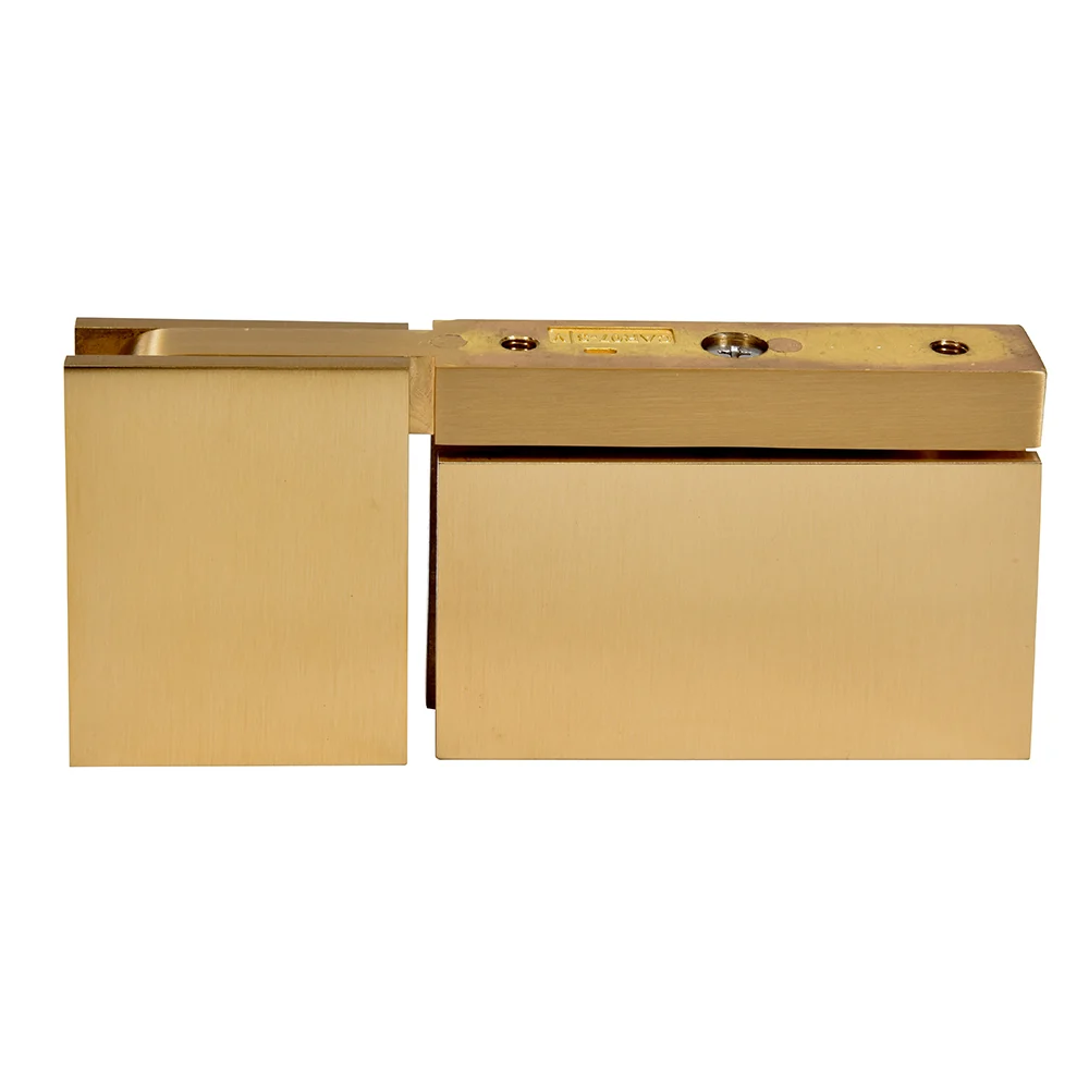 Pivot Shower Door Hinge: Cardiff Top or Bottom Mount with U-Clamp, Satin Brass – CRL CAR07SB, photo 3