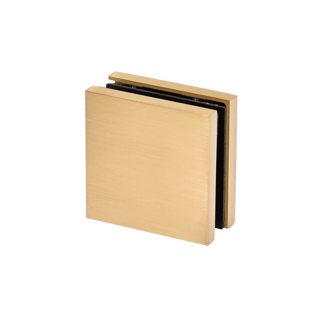 Shower Glass Zero Clamp, Satin Brass – CRL CCS4SB