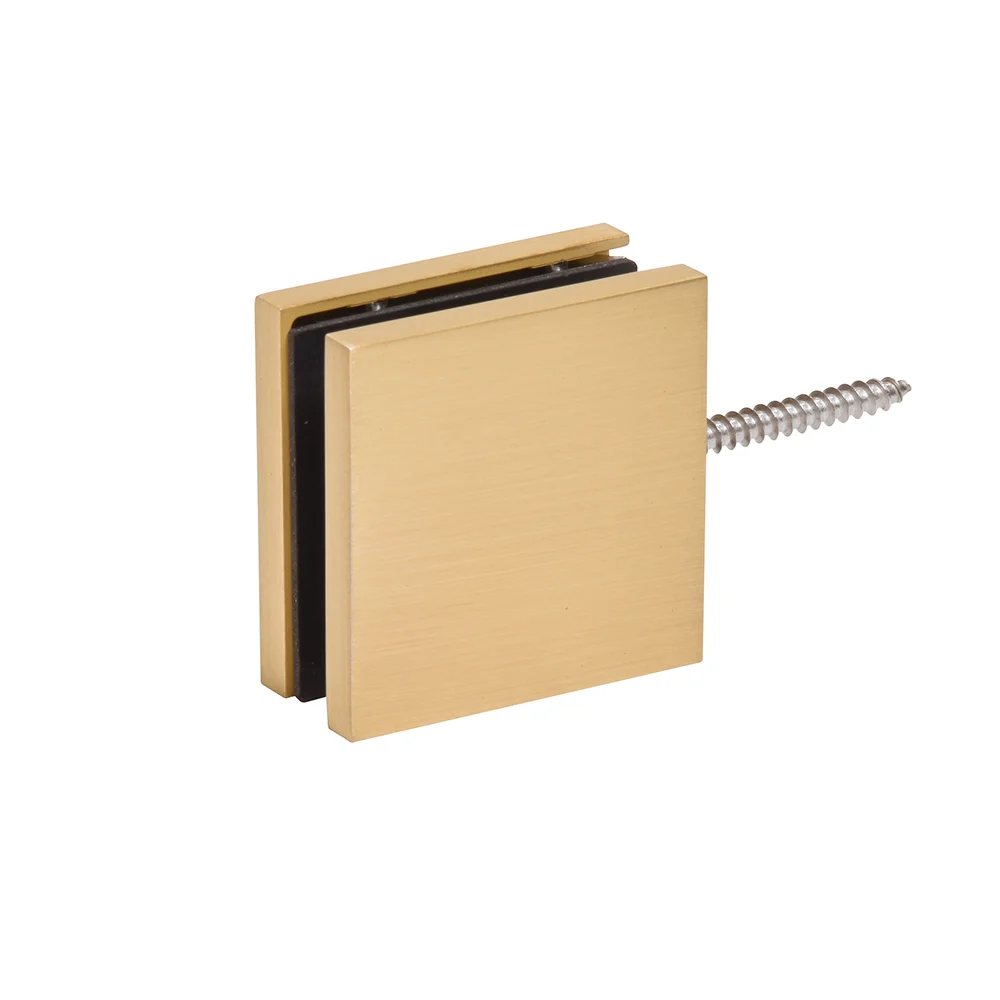 Shower Glass Zero Clamp, Satin Brass – CRL CCS4SB, photo 3