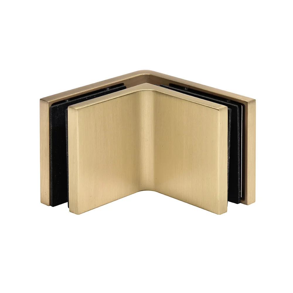 Shower Glass Zero 90° Wall & Glass Mount Clamp, Brushed Bronze – CRL CCS90BBRZ, photo 2