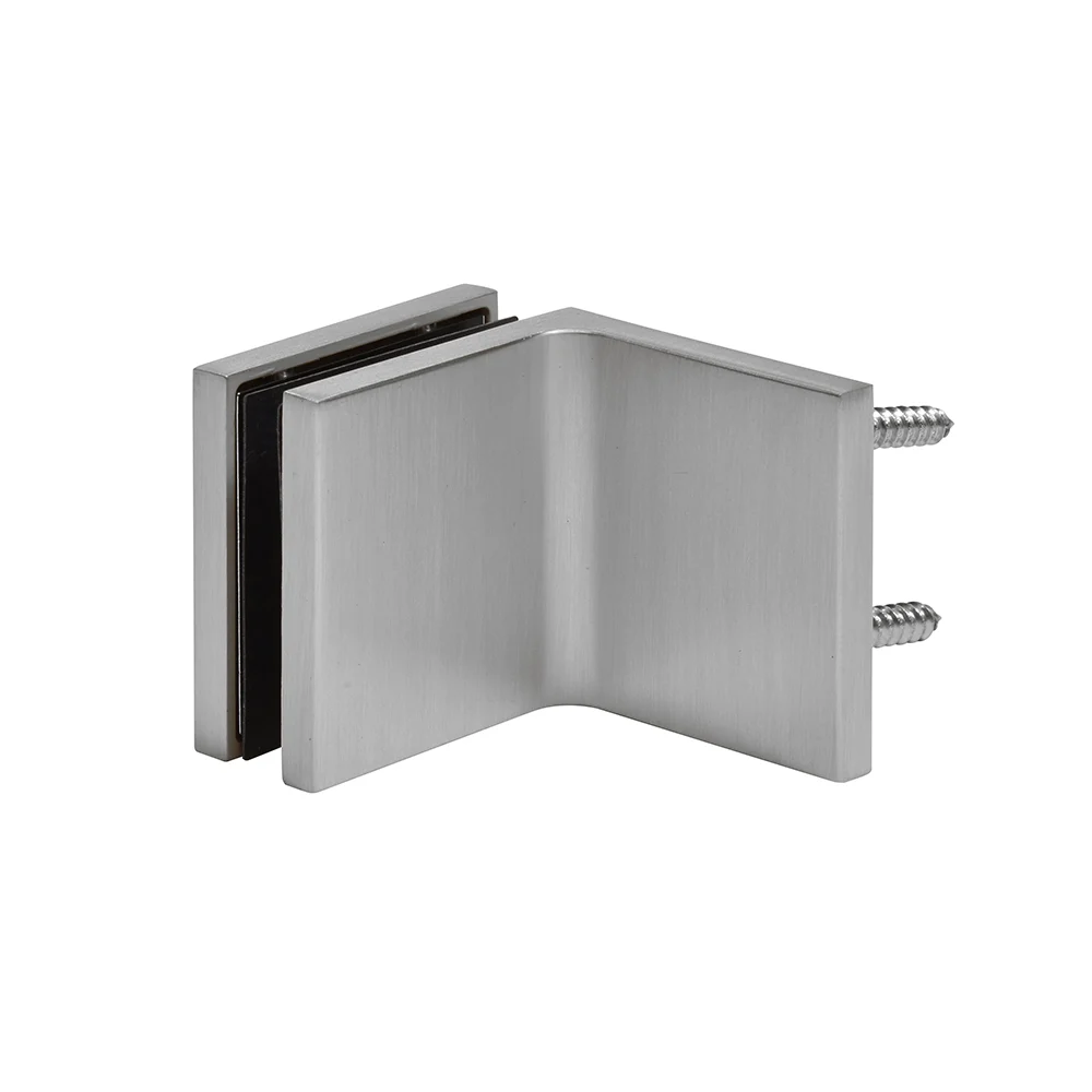 Shower Glass Zero 90° Wall & Glass Mount Clamp, Brushed Nickel – CRL CCS90BN, photo 4