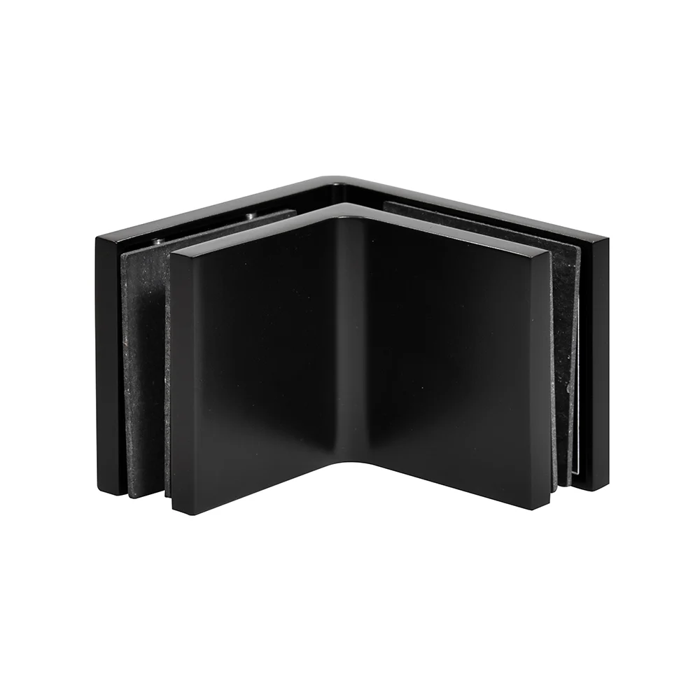 Shower Glass Zero 90° Wall & Glass Mount Clamp, Matte Black – CRL CCS90MBL, photo 2