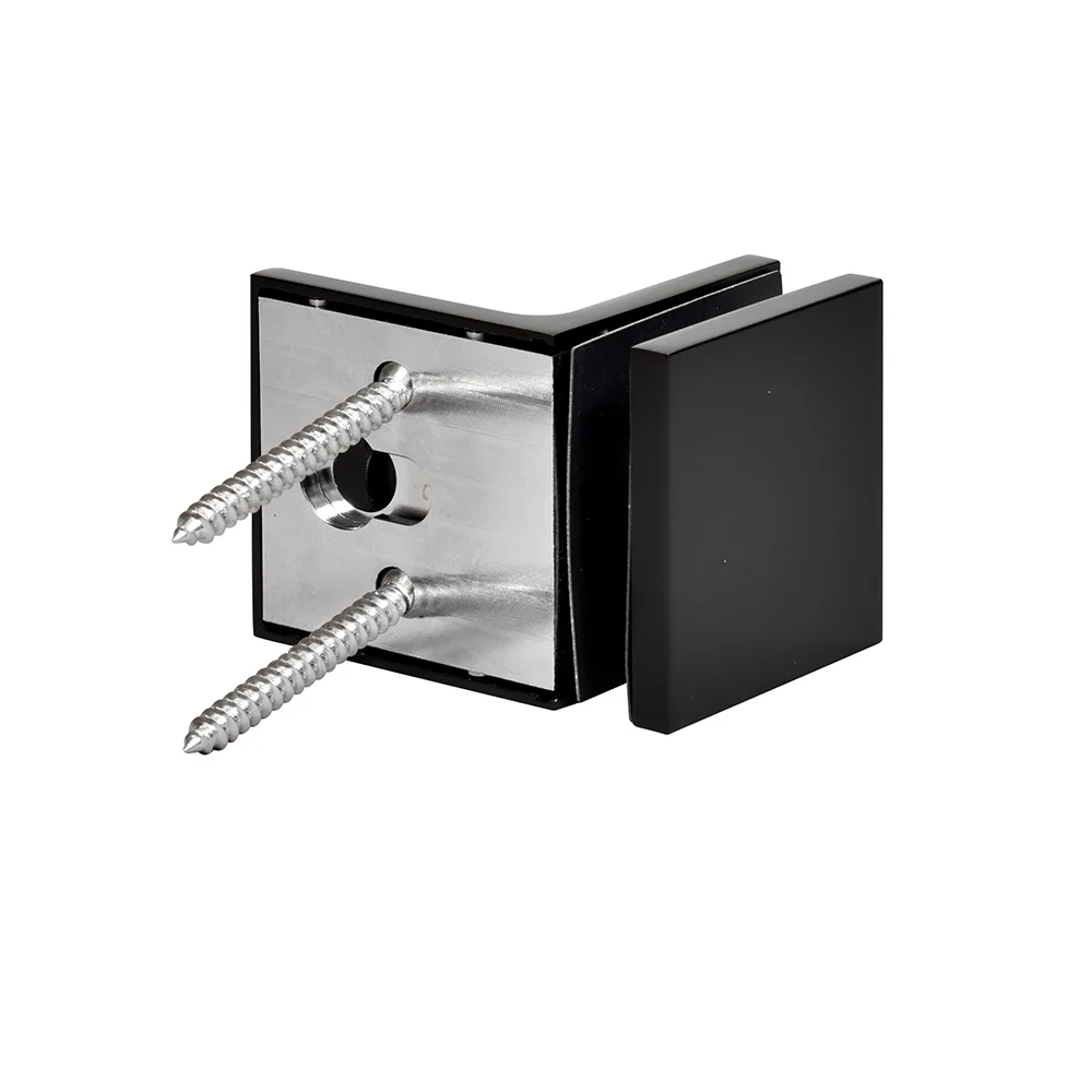 Shower Glass Zero 90° Wall & Glass Mount Clamp, Matte Black – CRL CCS90MBL, photo 3