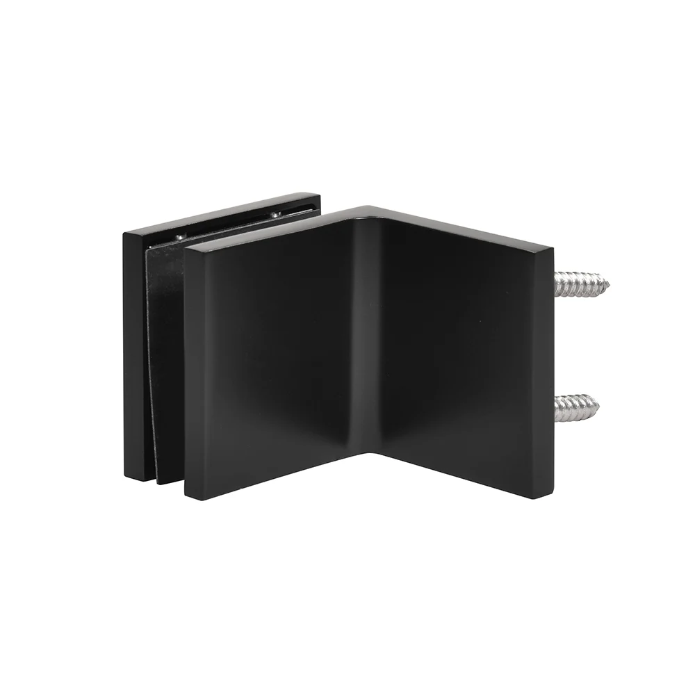 Shower Glass Zero 90° Wall & Glass Mount Clamp, Matte Black – CRL CCS90MBL, photo 4