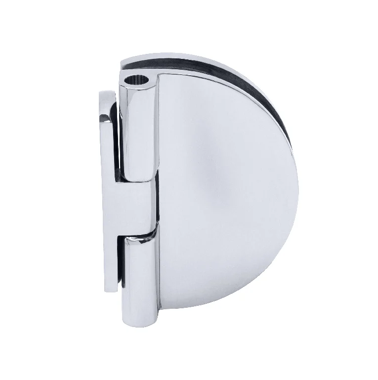 CRL EH184 Shower Door Hinge – Half Round Light Duty, Offset Back Plate