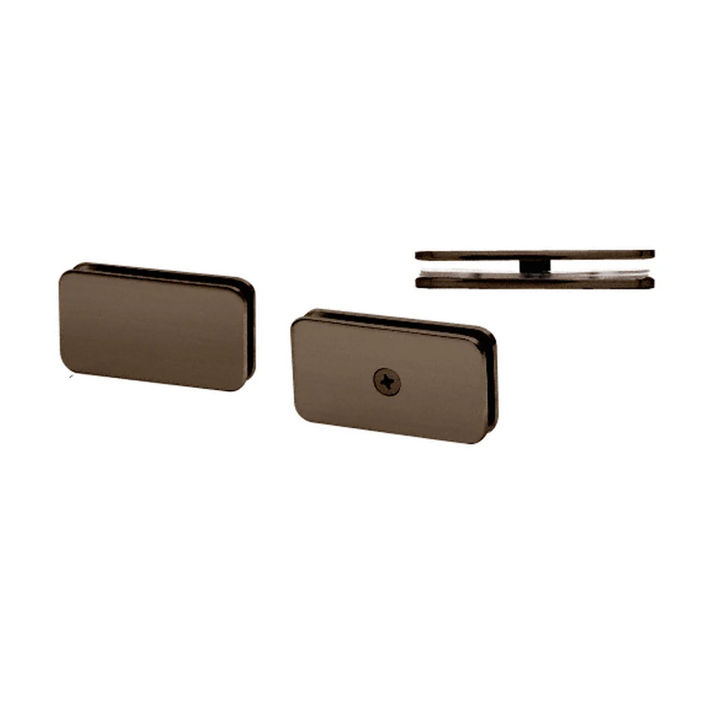 Shower Glass Traditional 180° Glass-to-Glass Clamp, Brushed Bronze – CRL GCB180BBRZ