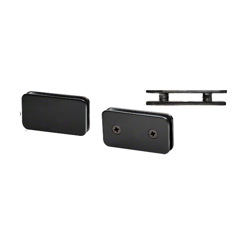 Shower Glass Traditional 180° Double Stud Glass Clamp, Matte Black – CRL GCB184MBL