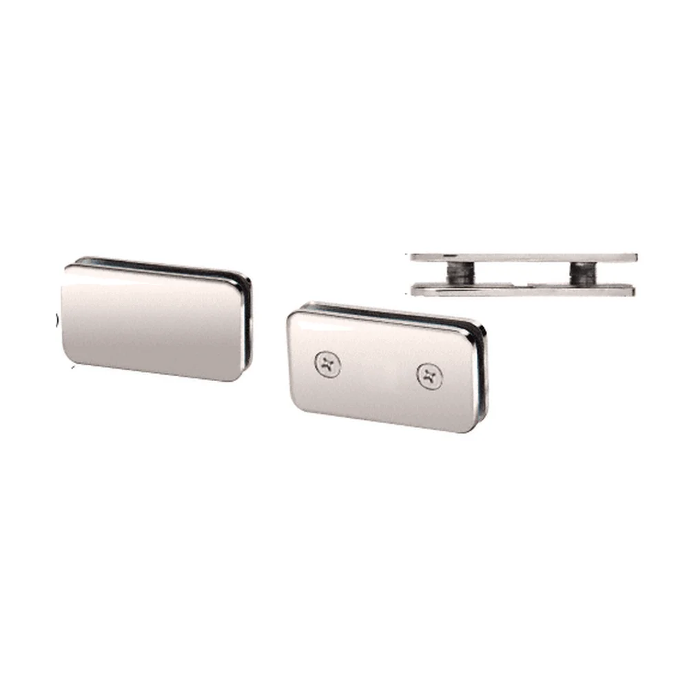 Shower Glass Traditional 180° Double Stud Glass Clamp, Polished Nickel – CRL GCB184PN