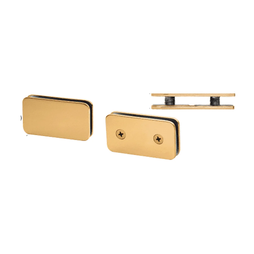 Shower Glass Traditional 180° Double Stud Glass Clamp, Satin Brass – CRL GCB184SB