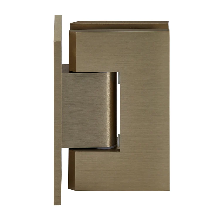 Shower Door Hinge: Geneva 037 Wall Mount, Full Back Plate, Brushed Bronze – CRL GEN037BBRZ