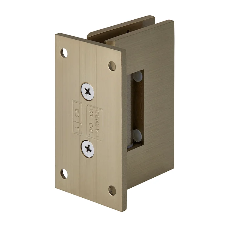 Shower Door Hinge: Geneva 037 Wall Mount, Full Back Plate, Brushed Bronze – CRL GEN037BBRZ, photo 3