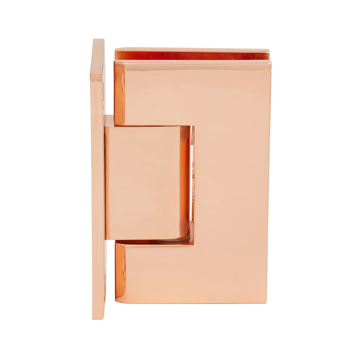 Shower Door Hinge: Geneva 037 Wall Mount, Full Back Plate, Polished Copper – CRL GEN037PC0